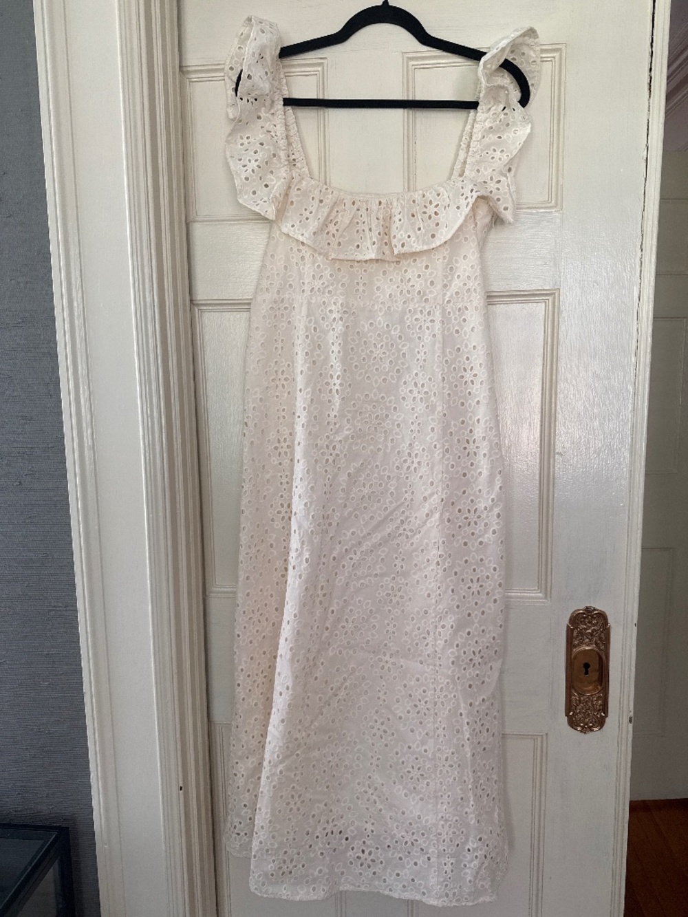 NWT Rylee & Cru Women’s Flutter Sleeve Eyelet Dress Size L
